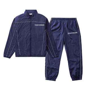 New Fashion Men's Nylon Windbreaker <b>Tracksuit</b> Set for Men Full Customization Wholesale Windbreaker <b>Polyester</b> <b>Tracksuits</b> - Product Image 6