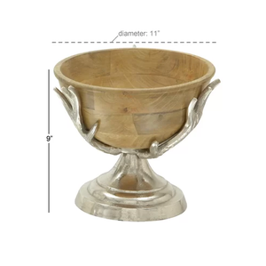 Hot Sale Personalized Handmade Eco-Friendly <b>Metal</b> Rice Dish Decorative Faux Antler <b>Bowl</b> - Product Image 6