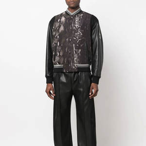 Veste universitaire pour homme de haute qualité, style Letterman, 100% toile de laine, écologique, respirante, logo personnalisé sur le devant - Product Image 2