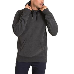 <b>Men's</b> Fleece Pullover Hoodie <b>Sweatshirts</b> Customized Logo Design Embroidery Printed <b>Grey</b> Custom Material Quick Dry <b>Man</b> Hoodies - Product Image 1
