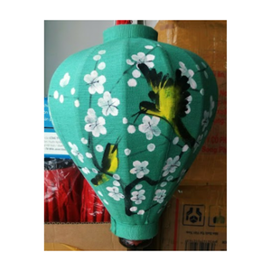 โคมไฟผ้าไหมทำจากไม้ไผ่วาดด้วยมือพร้อมลวดลายมังกรและนกฟีนิกซ์ - Product Image 4