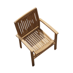 Sillas de Jardín Ecológicas de Madera de Teca Maciza, Sillas de Comedor para Patio Exterior, Muebles de Jardín, Parque, Villa, Silla Apilable - Product Image 4