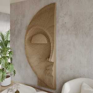 Decoración de Pared de Retrato de Madera Art Deco Hecha a Mano en India con Función para Colgar, Marco Personalizado, Diseño Moderno para Cumpleaños - Product Image 1