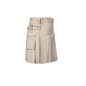 Grand Kilt utilitaire gothique 100% coton Tuba hybride écossais avec logo personnalisé Kilt hybride écossais pour hommes. - Product Image 4