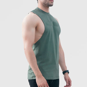 Sleeveless Workout <b>Mens</b> Tank Tops Gym Fitness <b>Muscle</b> Training Bodybuilding Summer Cotton Quick Dry <b>Vest</b> Shirt - Product Image 3