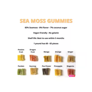 Gomitas de musgo de mar naturalmente dulces: sabor tropical, sin aditivos dañinos, solución de goma saludable de etiqueta privada - Product Image 5