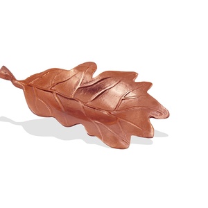 Último plato de servicio de aluminio pequeño de diseño 2023 con acabado de cobre plato personalizado hecho a mano - Product Image 1