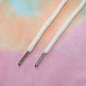 Cravate teinture à capuche Crop 2025 nouveauté cravate teinture 100% coton à capuche haut court femmes à manches longues culture capuche - Product Image 3