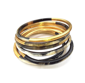 Regalo de alta calidad para hombres y mujeres con brazalete de cuerno natural Brazalete brazalete unisex anillo con logotipo personalizado a un precio razonable - Product Image 5