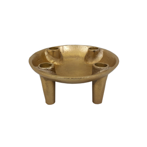 Portavelas de Adviento de Metal de hierro de diseño único, acabado de latón de iluminación para el hogar y la decoración de fiesta de Navidad, venta al por mayor a granel - Product Image 3