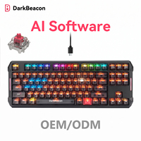Flux Mechanical 87-Key TKL Esports Keyboard Hall Effect Magnetic Switches AI Customization Rapid Trigger 8K Polling RGB USB-C