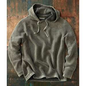 เสื้อฮู้ดดี้ขนสัตว์กันลมเป็นมิตรกับสิ่งแวดล้อมสำหรับผู้ชาย ขายดีในฤดูใบไม้ร่วง แบบสวมหัวมีหมวก - Product Image 4