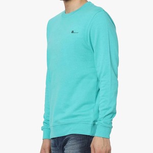 เสื้อสเวตเตอร์คอกลมสำหรับผู้ชายโอเวอร์ไซส์ผ้าฝ้ายปักลายกรดซักได้ออกแบบโลโก้ได้เอง - Product Image 3