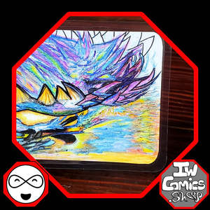 IW Comics - Obra de Arte Contemporánea Hecha a Mano 'Un Vuelo a Través del Paraíso Infinito' sobre Lienzo, Técnica Artesanal - Product Image 2