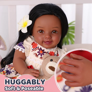 Muñeca Bebé Reborn de Vinilo Realista de 20 Pulgadas, Modelo <span class=keywords><strong>Susan</strong></span> de Babeside, con Cabello Rizado Injertado a Mano - Product Image 5