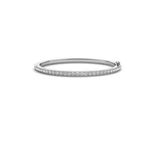 Round Cut Diamond Piper Traditional <b>Bangle</b> <b>Bracelet</b> For Women Excellent Style - Product Image 1