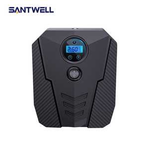 <b>12V</b> Corded Tire Inflator Portable Air Compressor LCD Digital Display 150PSI Auto-S Single Cylinder Copper <b>Motor</b> ABS Housing - Product Image 2