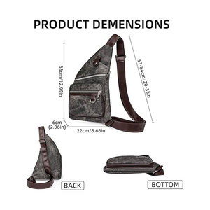 OEM <b>Cross</b> Body Shoulder Bag Classic Luxury Good Customized <b>Men's</b> Shoulder Crossbody Bags For <b>Men</b> - Product Image 3