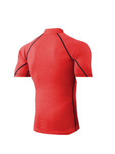 T-shirt de compression de haute qualité Polyester Spandx Logo personnalisé Vêtements d'entraînement d'entraînement T-shirt de sport Vêtements de gymnastique - Product Image 2