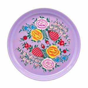 Assiette à dîner de couleur roi, meilleur design en émail, ensemble d'assiettes à dîner peintes à la main de 3 pièces, utilisation d'ustensiles de cuisine - Product Image 3