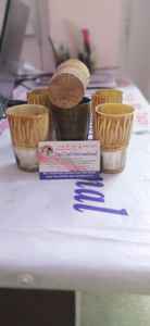 Hand-Carved Short Drinking Horn Glass <b>Cup</b> <b>Viking</b>-Style Indian Horn Party Beer <b>Cup</b> Polished Technique Budget-Friendly - Product Image 3