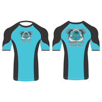 Rashguard pour hommes de haute qualité, sur mesure, de qualité professionnelle, anti-UV, en polyester et élasthanne, impression de logo personnalisé, pour tous les sports