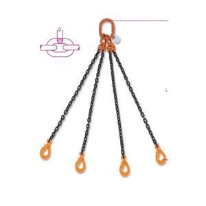 BETA-ROBUR crochet autobloquant Grade 8 élingues à chaîne de levage à 4 pattes - Product Image 2