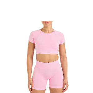 Ensemble de sport pour femmes en gros personnalisé, 2 pièces, ensemble de yoga, haut et pantalon, vêtements de sport pour l'entraînement, le yoga et le fitness - Product Image 5