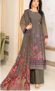 Trajes de algodón/césped de diseñador para mujer con diseño de Shalwar Kameez pakistaní de marca, trajes de algodón/césped estampados de talla grande - Product Image 6