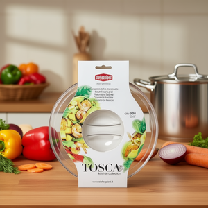 Tapa Transparente para Olla de Plástico TOSCA 55160 San (22cm) para Recipientes y Almacenamiento de Alimentos Stefanplast - Product Image 3