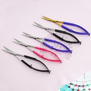 Wholesale Double-Action Short Blade Trimming Scissors Eyelashes & Cuticles Ergonomic Stainless - Product Image 1