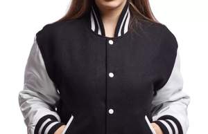 Último estilo de lujo de cuero de las mujeres Varsity Jacket Letterman High Street Style Venta al por mayor Winter Street Wear Jacket para las mujeres - Product Image 2