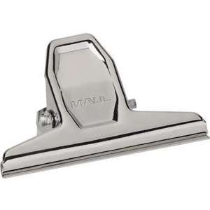 MAULpro 75mm 20mm Steel Chrome-Plated Light Silver Paper Clip Office Product Category - Product Image 1