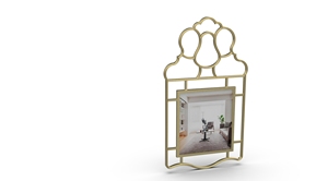 Miroir mural en métal artisanal Design moderne du milieu du siècle avec une superbe forme de soleil Article décoratif de haute qualité - Product Image 5