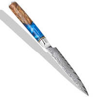 Couteau de chef personnalisé de style japonais de 3.5 pouces lame en acier inoxydable manche en métal résine éplucheur de légumes tranchant de pomme de terre