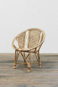 Taburete de ratán vintage natural - Product Image 4