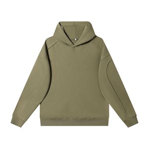 Vente en gros streetwear 380 coton mélangé personnalisé manches raglan sweats à capuche sans ficelle sweats à capuche unisexe surdimensionnés expédition DDP - Product Image 6
