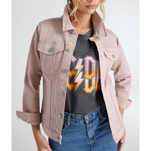 Veste en jean de style urbain OEM de haute qualité pour les femmes Fabricant Pakistan Vêtements d'extérieur décontractés modernes pour les vêtements de sport et la mode quotidienne - Product Image 1