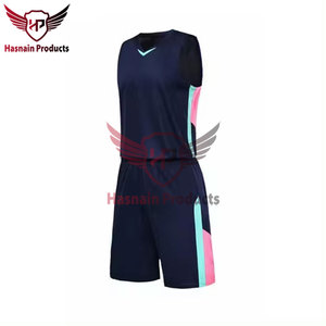 Conjunto de uniforme de baloncesto para hombre de 100% poliéster personalizado al por mayor, camisetas reversibles sublimadas transpirables, talla grande de alta calidad - Product Image 2