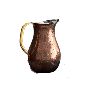 Royal Look Antique Copper Water Jug With Brass Handle for Kitchen & Tabletop Water Drinking <b>Pitcher</b> Hotel Supplies - Product Image 1