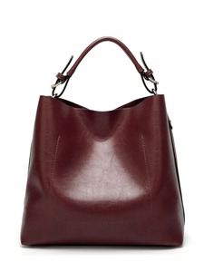 ALW Custom Large Capacity Genuine Leather <b>Tote</b> Shoulder <b>Bag</b> for Women Stylish Zipper Chains Embroidery for <b>Work</b> Office Daily Use - Product Image 2