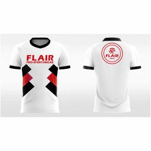 เสื้อฟุตบอลสำหรับเด็กเสื้อ100% ผ้าโพลีเอสเตอร์ระบายอากาศได้ดีแบบย้อนยุคออกแบบได้ตามต้องการมีบริการ OEM - Product Image 6