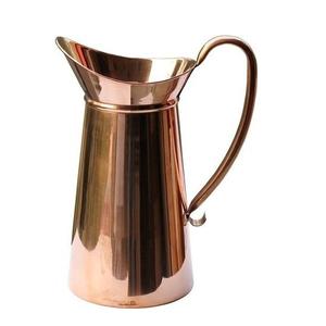 Precio al por mayor 100% cobre puro vidrio martillado cobre vaso copas de vino cobre plateado espejo de acero - Product Image 3