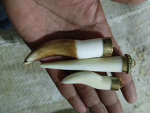 เครื่องประดับที่ได้รับแรงบันดาลใจจากชนเผ่าทำเองจี้ฮอร์นกระดูกธรรมชาติแกะสลักด้วยมือดีไซน์โดดเด่นสำหรับเป็นของขวัญด้วยแฟชั่นเรืองแสง - Product Image 2