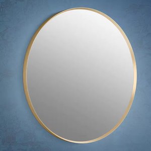 Traditional Look Metal Wall Mirror Gold Finished for Home Living Room Bathroom Decoration Round Shape Wall Mirror - Product Image 2