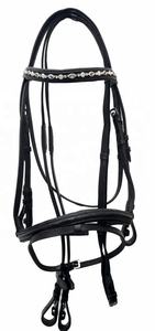 บังเหียนม้ากายวิภาคน้ำหนักเบาตกแต่งแฟนซีอุปกรณ์ขี่เบาะหนัง DD ที่ออกแบบโลโก้ได้ตามต้องการทนทาน - Product Image 2