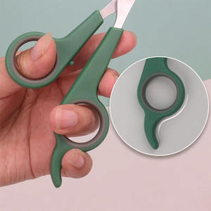 Ciseaux de toilettage pour animaux de compagnie Chi en acier inoxydable allemand Ciseaux à lames supercoupées à manche en plastique vert de taille personnalisée - Product Image 5