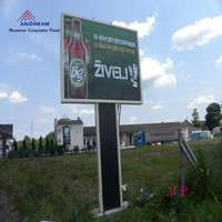 Panneaux ACP ACM pour enseignes publicitaires, impression numérique UV par sublimation