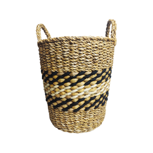 Panier de rangement en paille de jute écologique fait à la main Vase à fleurs de bureau durable suspendu pour stylo cuillère ustensiles de cuisine - Product Image 4