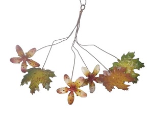 ใบแมกโนเลียเทียมมีลักษณะสวยงามพวงมิสเซิลโทแบบเหล็กสำหรับแขวนผนังร้านของคุณ - Product Image 5